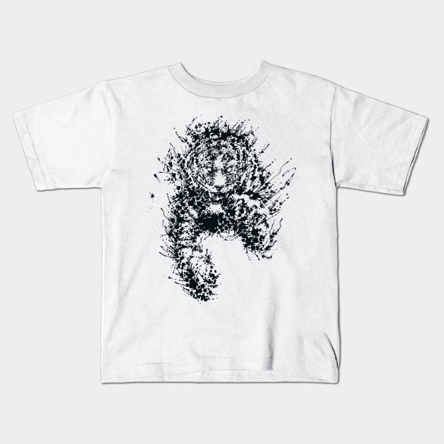 Splaaash Series - Tiger Ink Kids T-Shirt by Dagui